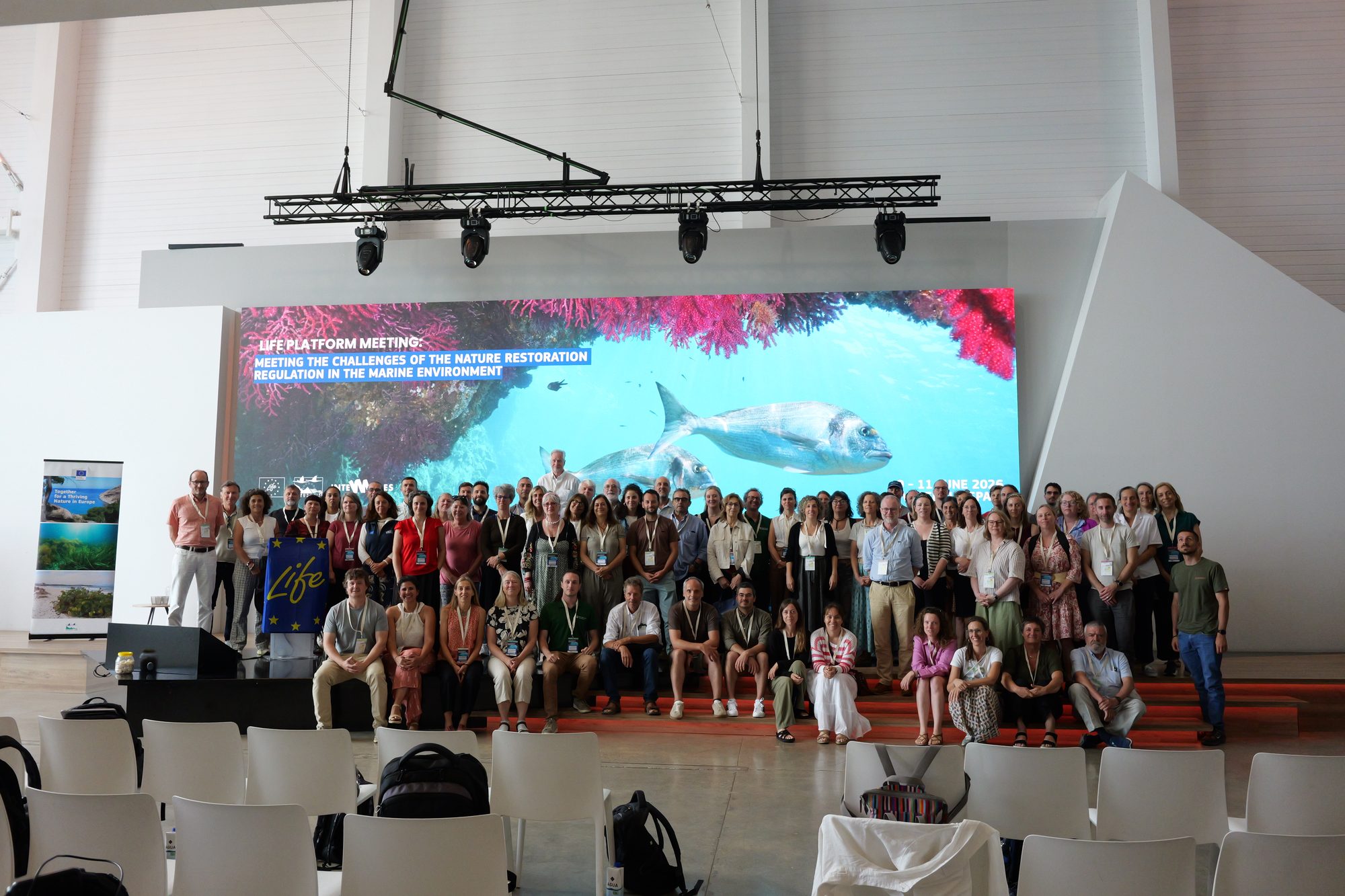Participants of the LIFE Platform Meeting on marine restoration, Valencia, June 2026